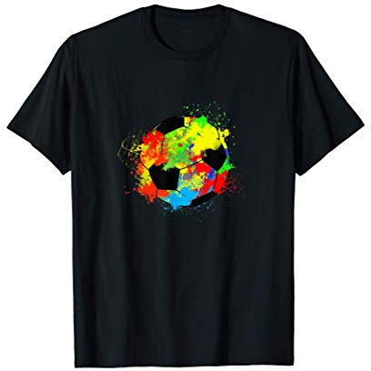 Ballon de football coloré T-Shirt