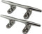 POFET 2 Pcs 8 inch-100mm 316 Stainless Steel Heavy Duty Boat Hollow Base Cleats for Marine Yacht,Stainless Steel Marine Boat Dock Deck Rope Cleat Cleats Hollow Base Bollard