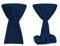 TexDeko® Stehtischhussen Premium mit Schleifenband Blickdicht für Bistrotische Bartische Tisch-Überzug Blau Ø 100cm Oeko-TEX Zertifikat, universal