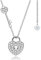 Halskette Damen Silber 925 / Gelbgold Rosegold vergoldet Herzkette mit Schlüssel Damenkette Kette Ich Liebe Dich Silberkette Anhänger Schmuck Jahrestag Geschenke Frauen Freundin (Sterling Silber 925)
