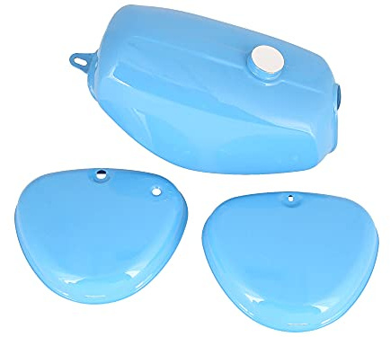 Set: Tank + Seitendeckel, Hellblau RAL 5012 - für Simson S50, S51, S70