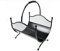 DIXIE STORE Panier à Bûches | Panier à Bûches en Métal pour Bois de Chauffage 121 Porte-Bûches | Panier en Métal Solide et Efficace pour Ranger le Bois de Chauffage, Noir