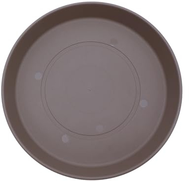 The HC Companies Plastic Planter Saucer, Cappuccino, 14