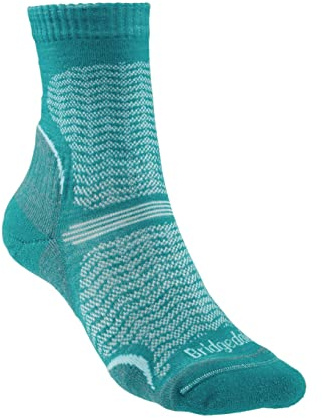 Bridgedale Damen 710101/259/M Socken, Blaugrün, M