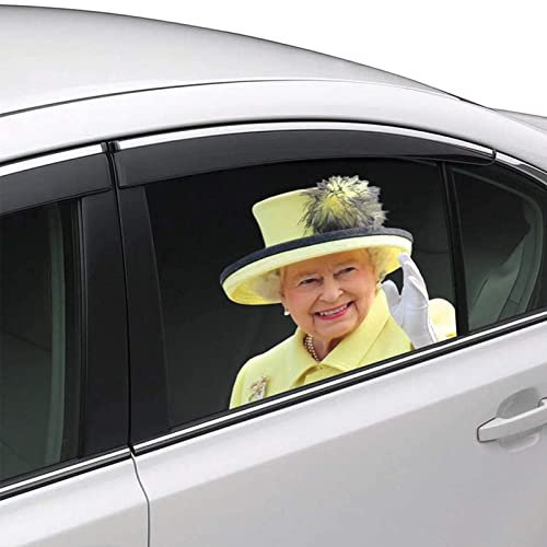 Senksll Adesivo divertente per finestrino dell'auto, motivo regina (Queen)