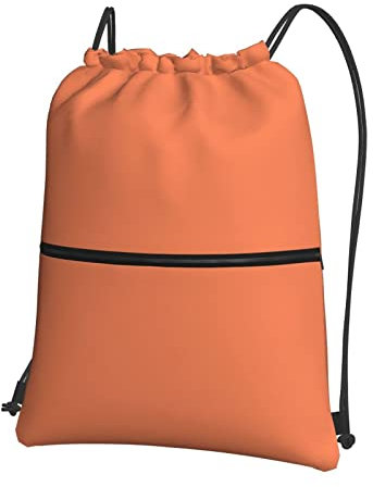 Leoparden-Hautmuster-Druck, Kordelzug, Reißverschluss, großer Sport-Rucksack, Schnur, Schwimmen, Kordelzug für Damen und Herren, Law Conch Red, One size