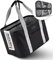 Shopwell Einkaufskorb faltbar 30 Liter | Klappkorb zum Einkaufen & Verstauen | Faltbarer Einkaufskorb für die ganze Familie | stabile & sichere Shopping Bag (schwarz/grau)