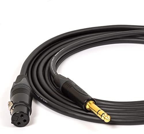 Mogami W2534 Neglex QUAD Balanced Cable. Neutrik GOLD XLR to TRS Jack Lead