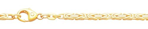 Goldkette Königskette Länge 21cm - Breite 2,5mm - 585-14 Karat Gold