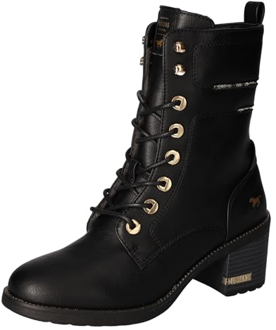 Mustang Damen 1437-577 Stiefelette, schwarz, 40 EU