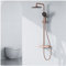 Ksunun Duschsystem, Duschset Mit Armatur,Dusche Regendusche Set,Duschgarnitur Mit Regendusche Und Handbrause,Duschamaturenset,Duscharmatur Set,üBerkopfbrause,HöHenverstellbar,Wandhalterung