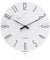 Modern Wall Clock 30cm Silent Non-Ticking Marble White Glass Clocks for Kitchen Bathroom Bedroom Living Room