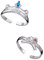 XHBTS Ringe und Schlüsselanhänger 50 Stück Aufkleber Paar Cosplay Konform Nakajima Atsushi Ring Finger Zubehör, Kunststoff, Kein edelstein