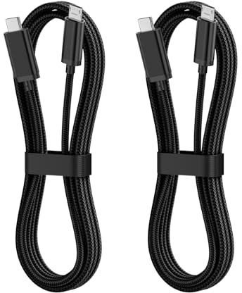 Avatcen 2 pacchetti di cavi da USB C a Micro USB, cavo di ricarica e sincronizzazione in nylon da Tipo C a Micro USB compatibile con Galaxy S7/S6/J7/J3, LG, PS4, Kindle, telefoni Android (1M, nero)