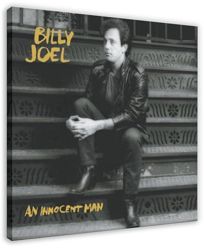 Billy Joel Album Cover An Innocent Man Leinwand Poster Schlafzimmer Dekor Sport Landschaft Büro Zimmer Dekor Geschenk Rahmenstil 70 x 70 cm