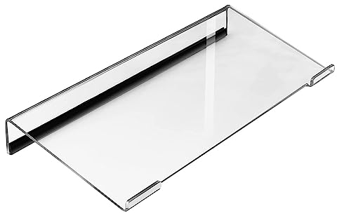 GEDOX Tilted Keyboard Stand, Acrylic Tilted Keyboard Holder, Transparent Small Computer Keyboard Stand, Clear PC Keyboard Display Tray, Game Essenttials Computer Accessories,