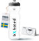 bXhaled - BPA freie Trinkflasche Sport Wasserflasche, Frisch und Geruchsfreie Sport Trinkflasche 750ml Auslaufsicher, Gym Flasche Trinkflaschen, Sportflasche, Sporttrinkflasche Fitness Flasche, Weiß