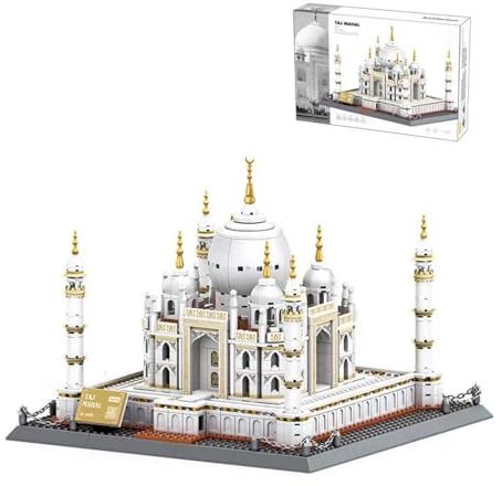 Fuleying Taj Mahal Bausteine Bausatz, 1113 PCS Indiens Berühmtes Wahrzeichen Architektur Klemmbausteine, Konstruktions Modell Spielzeug für Kinder und Erwachsene