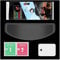 Motorcycle Helmet Visor Anti-Fog Film, Universal Protective Film Clear Shields Lens Insert, Fog Resistant Helmet Visor Sticker with Install Tool and Cleaning Cloth, Prevent Fogging Film 25cm x 9cm