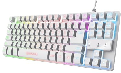Trust GXT 833W Thado keyboard USB QWERTY UK English White