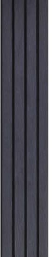 Kunststoffpaneele Anthrazit Planken Fassadenpaneele Fassadenverkleidung Giebelverkleidung Holzoptik Wandpaneele Wandverkleidung Unterdachpaneele (Paneele Planken 1,50 x 0,24m Anthrazit)