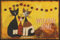 Salonloewe Fußmatte Rosina Wachtmeister Amarillos Family- Waschbare Eingangsmatte & Sauberlauf in 50 x 75 cm - Fußabtreter mit Katzenmotiv