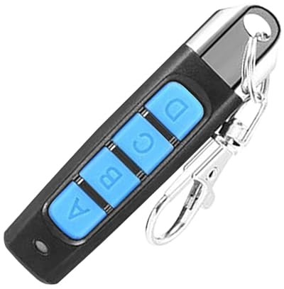 Mimoqk Garage Door Opener Keyring, Remote Control Garage Door Opener | MHz Duplicator Door Opener, 4 Button Clone Remote Door Opener, Driveway Door Closing Accessory for
