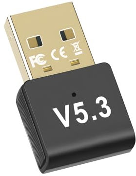 Dongle Bluetooth 5.3 SRLWMYI Clé USB Bluetooth pour PC Clé Bluetooth Adaptateur Bluetooth pc Compatible avec Windows 11/10/8.1/7 Prise en Charge Casque Souris Manette ClavierImprimante