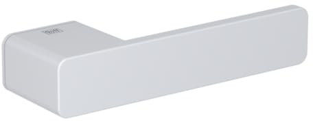 Terrassenclips.de Türgriff/Türdrücker OS - R8 ONE | Türbeschlag Seidenweiß | Drückerrosetten eckig abgerundet | Griffwerk
