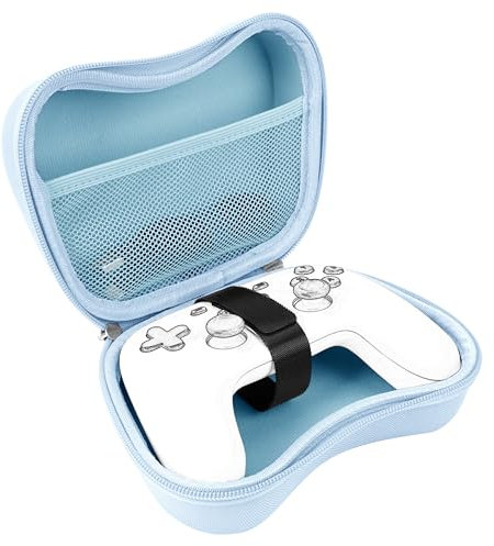 Linkidea Reise-Controller-Hülle, kompatibel mit Google Stadia, Gaming-Zubehör, Tragetasche, schützende Hartschalen-Aufbewahrungsbox (Blau), blau