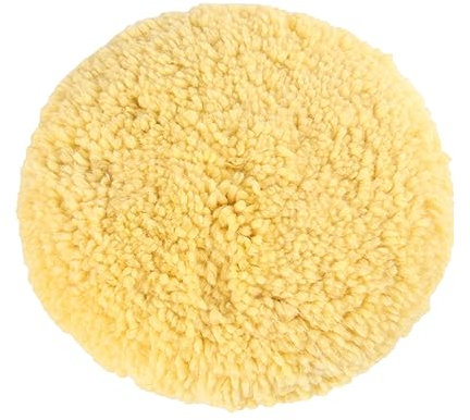 BUGUUYO Wollpolierpad Für Auto Doppelseitiges Polierpad Weiche Lammwolle Für Schonendes Polieren Zum Wachsen Und Versiegeln Von Autolack Langlebig Und Professionell Einsetzbar Gelb
