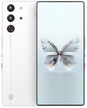 REDMAGIC 10 Pro 144Hz Cellulare Gaming, Smartphone Android 5G, 12GB RAM+256GB ROM, Snapdragon 8 Elite, 6.85 1.5K AMOLED Schermo, FHD+ Telefono Gaming, 50MP Fotocamera, 80W Caricatore, Dual-Sim Bianco