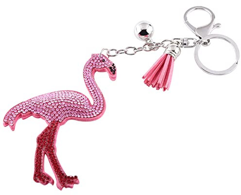 Ele Flamingo Porte-Clés Sac Pend Porte-Clés avec Pompon Application étendue Si Vous êtes un Flamant en Plastique clé Flamingo Tasche Porte Cle Flam Rose Porte Clef Flam Ros