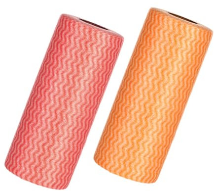 TOPBATHY 2rollen Küchentücher Einweg-geschirrtücher Küchenreinigungstuch Für Haushalt Reinigungswaschlappen Einweg-reinigungstücher