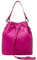 Cheval Firenze Borsa a spalla Nicole, Vera Pelle Made in Italy (Fucsia)