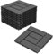 Cecaylie 55er Pack WPC Terrassenfliese, Anthrazit Balkonfliesen 30x30cm - 5m², Ideal für den Außenbereich Klickfliesen für Balkon, Garten, Terrasse, Bodenbelag Einfach, Schnell und Praktisch Verlegt