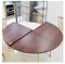 Innovadora mesa de póquer redonda plegable para bodas/fiestas, mesa de comedor portátil y extensible para jugar a las cartas, color rojo, 180 cm de diámetro (180 cm)