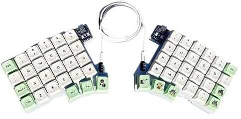 ALINUOYQ Split Keyboard Wired Ergonomics Keyboard Hot Swap QMK/VIAL (No Keycaps Axis)