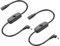JSADZKJ 2Pcs 3.5mm X 1.35mm Switch Cable 5V DC Male to Female Jack DC 5 V Power Adapter Plug Extension Cord with 501 Switch for LED Lights, Table Lamps, Cabinet Lights 0.85FT