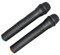 Yardwe Microphone sans Fil Double Main Professionnel Kit Karaoké sans Batterie pour Événements Compatible Noir