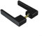LVYXON Magnetic Silent Door Lock,Zinc Alloy Keyless Bedroom Lock Set, Noise-Free Modern Design for Interior Doors, Smooth Operation (Black)