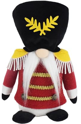 Cartoon Nutcrackers Gnomes Plush Figure Toy With Buttons Christmas Stuffed Soldier Dolls Ornament Great For Gifting Animes Collectible Dolls
