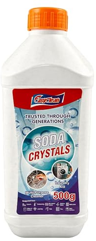 EasyClean Soda Crystals, 500g Multi Purpose Cleaner & Laundry Booster | Washing Soda (Sodium Carbonate) For Grease Removal, Drain Cleaning, Limescale & Household Cleaning