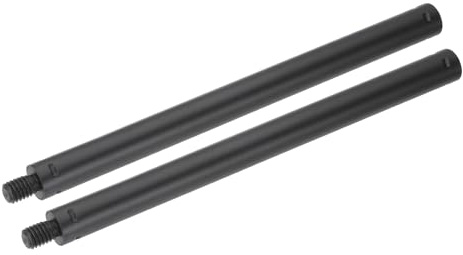 QUARKZMAN 2 Stück Mikrofonständer 3/8 Männlich Auf 3/8 Weiblich Schwarz | Verlängerungsrohr, Mikrofon Verlängerungsrohr Ständer Verlängerungen Gewindestangen, Metall