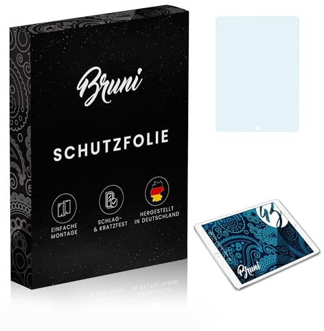 Bruni Schutzfolie kompatibel mit Apple iPad Pro 12.9 2017 Folie, glasklare Displayschutzfolie (2X)