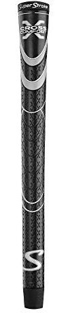 Super Stroke Unisex-Erwachsene SuperStroke Cross Comfort Golfgriff Golfschläger-Griff, schwarz/grau, Midsize