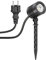 ledscom.de Kleiner LED Gartenstrahler mit Erdspieß TARL für außen, IP65, Stecker, schwarz, 4,1 W, 351lm, kaltweiß