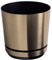 KORAD Pot de Fleur - Acier 26 cm - Pot en Plastique Solide, Pot de Fleur et de Plante décoratif pour l'intérieur