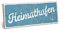 ARTFAVES® Wandbild Holzschild mit Spruch - Heimathafen - Türschild Retro Vintage Deko Bild Geschenk - Zuhause, Nordsee, Meer, Strandhaus, maritim