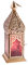 Orientalisches Licht Funkelfreude, orientalische Laterne aus Metall und Glas 20cm